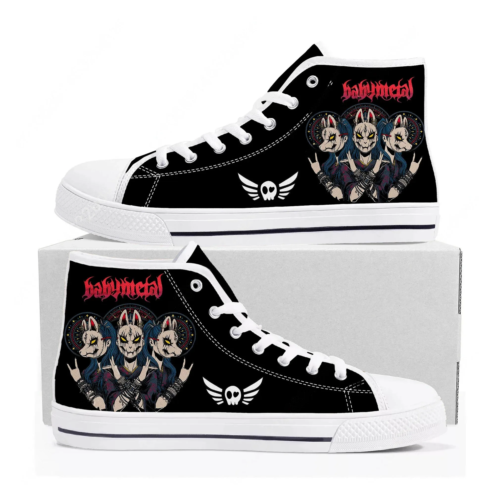 Men Shoes Japan - Babymetal Japan Band High Top Shoes