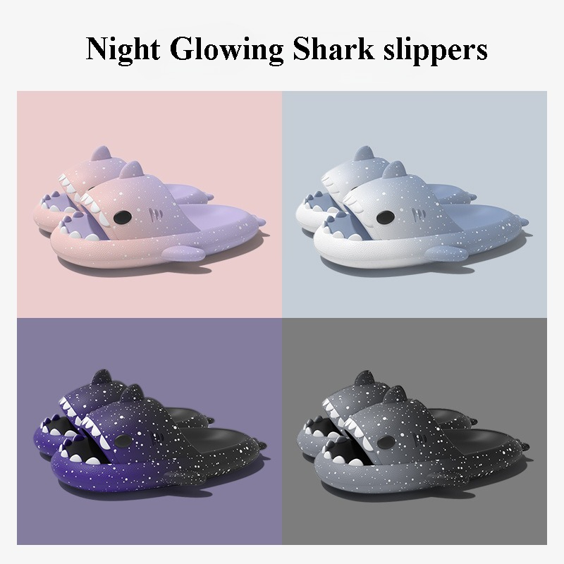 Men Shoes Men - Cute Cartoon Shark Slippers For Women
