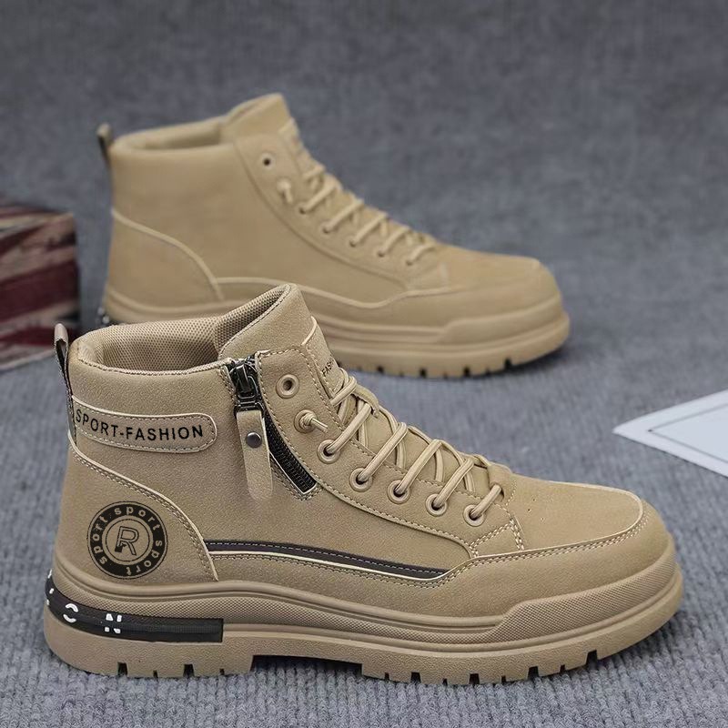 Men'S Shoes Hiking - Men Retro High Top Work Boots