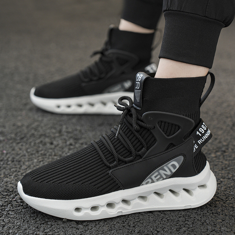 Trendy Men High Top Sock Shoes - Men Shoes Trends 评论和价格