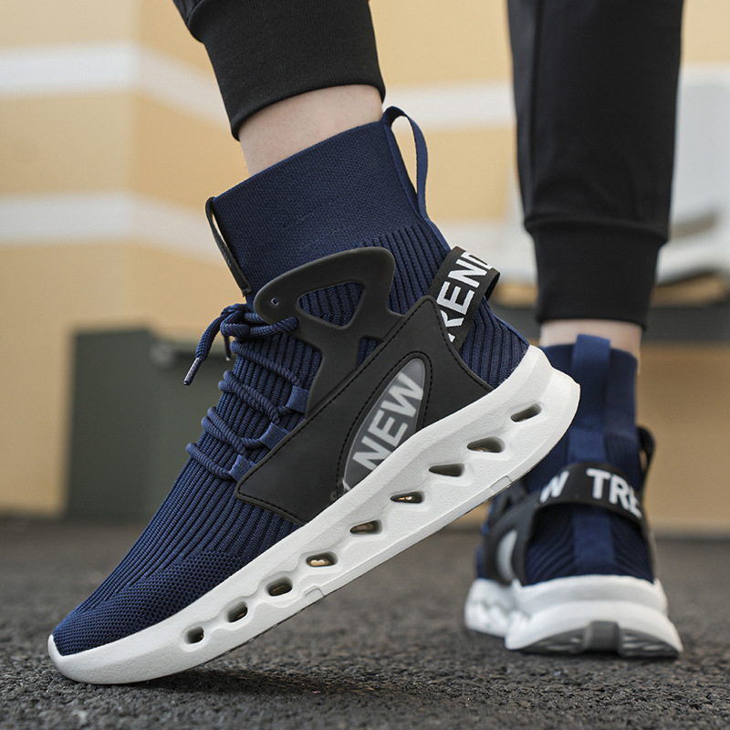 Trendy Men High Top Sock Shoes - Men Shoes Trends 评论和价格