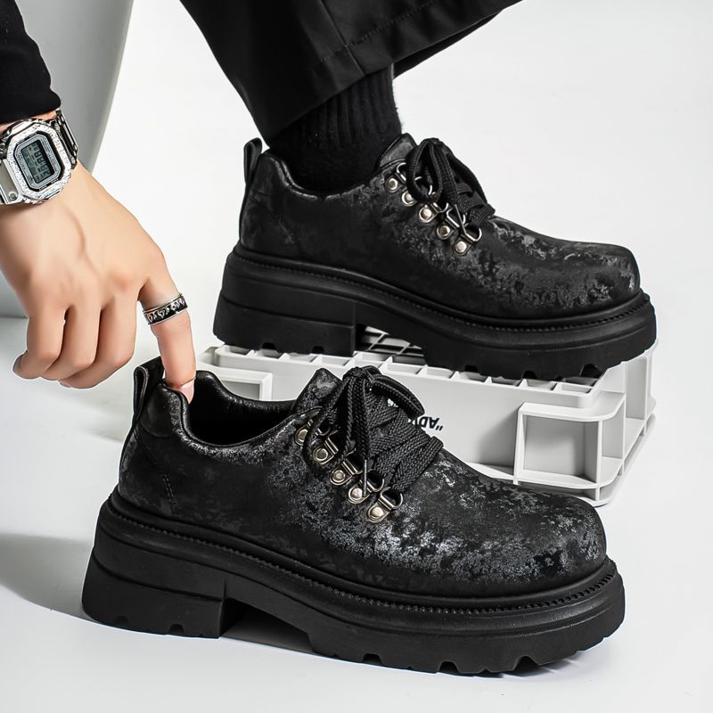 Winter Men Retro British Style - Men'S Shoes With Height Increase 评论和价格