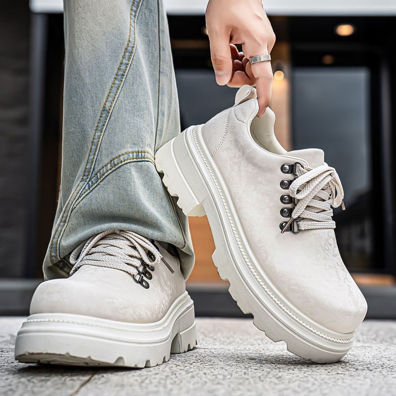 Winter Men Retro British Style - Men'S Shoes With Height Increase 评论和价格