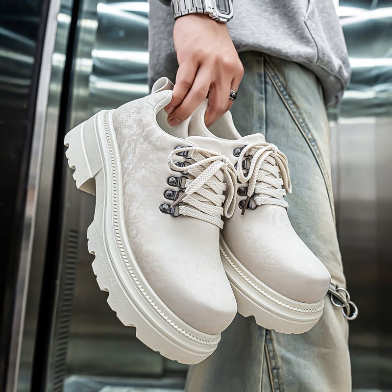 Winter Men Retro British Style - Men'S Shoes With Height Increase 评论和价格