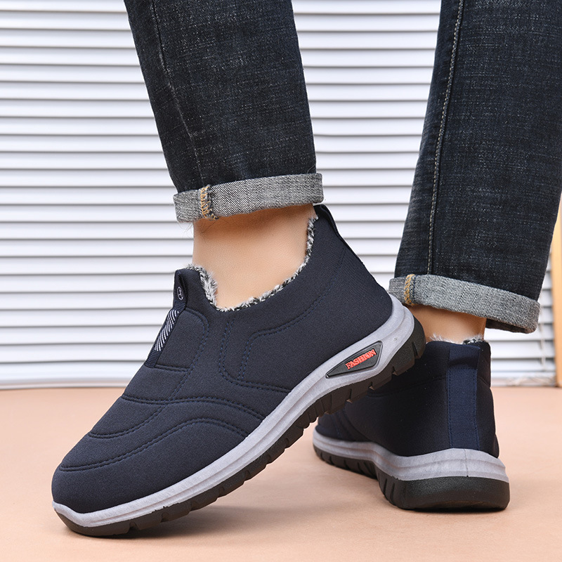Thickened Fleece Winter Cotton - Men Shoes Boots 评论和价格