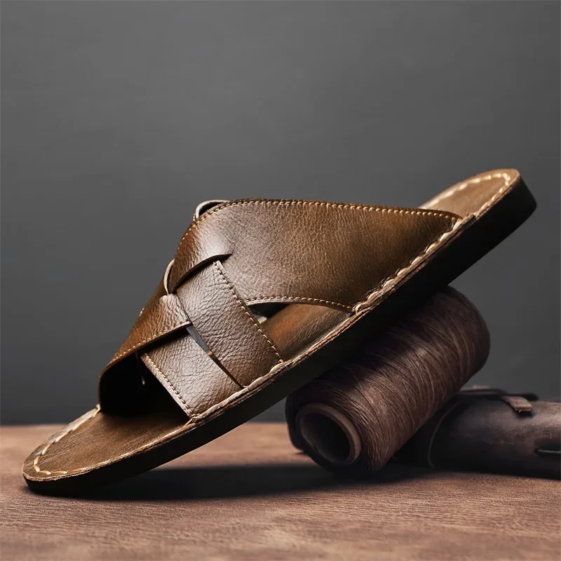 Genuine Leather Men Casual San - Men'S Shoes Top Brands 评论和价格