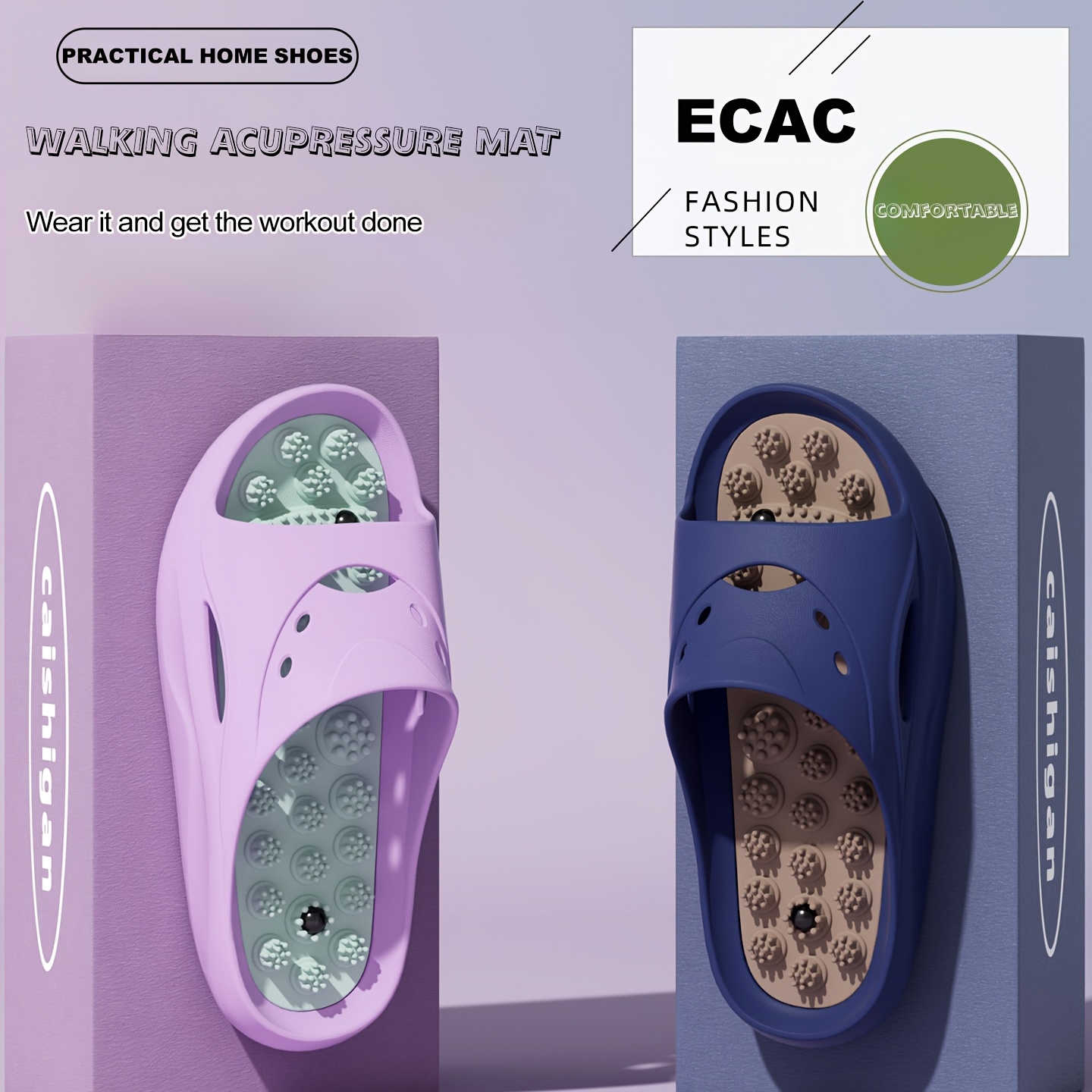 Women Men EVA Massage Slippers - Men Shoes Men 评论和价格