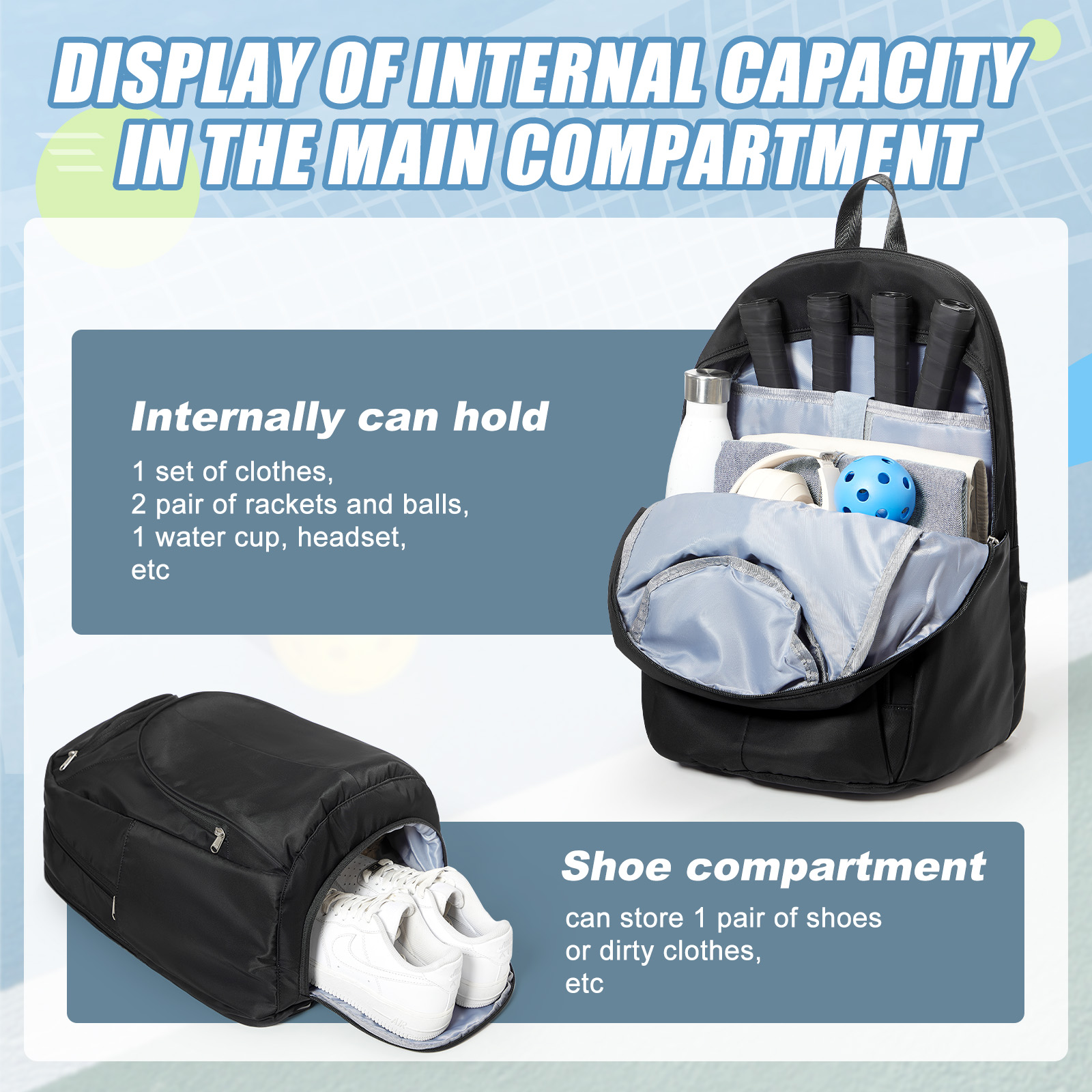 Tennis Bag Tennis Backpack 2 R - Men Shoes Men 评论和价格