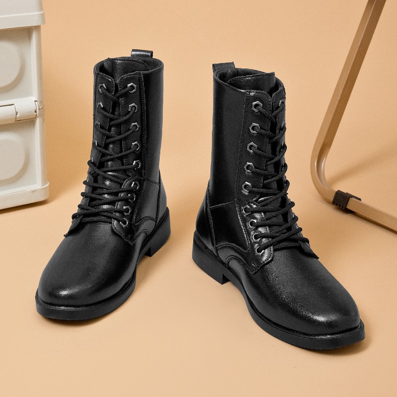 High-top Leather Boots Outdoor - Men'S Shoes Hiking 评论和价格