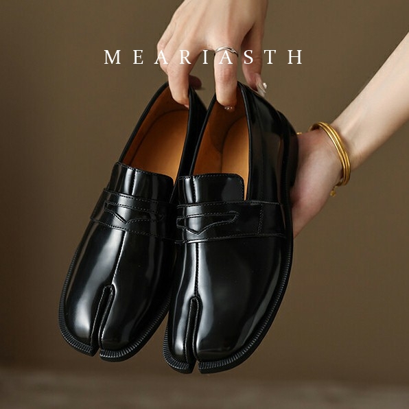 black Tabi Shoes Split Toe Pat - Men'S Shoes Top Brands 评论和价格