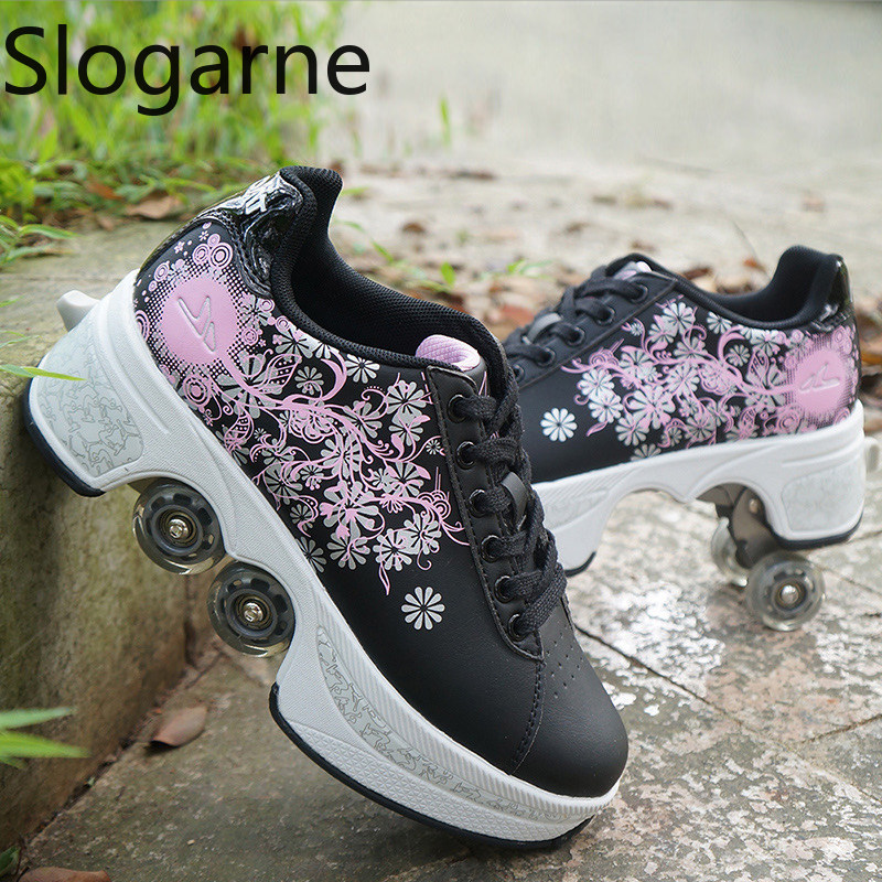 Women 4 Wheels Deformation Rol - Men Shoes Men 评论和价格