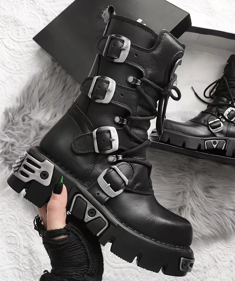 men luxury fashion punk gothic - Men Shoes Trends 评论和价格