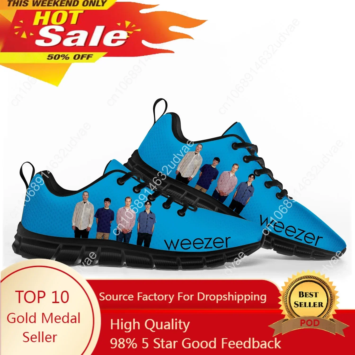 Weezer Sports Shoes Mens Women - Men Shoes Black 评论和价格