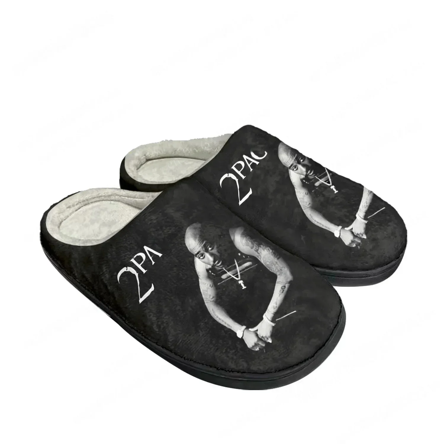 2Pac Hip Hop Rapper Tupac Pop  - Men Shoes Black 评论和价格