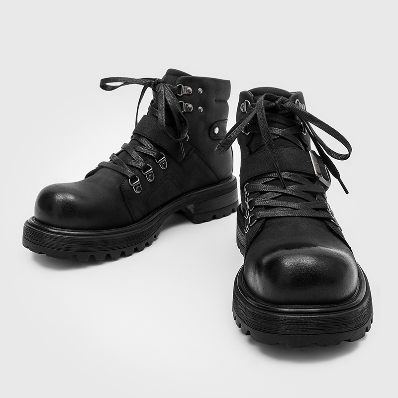 Brand Men Leather Boots Motorc - Men'S Shoes Top Brands 评论和价格