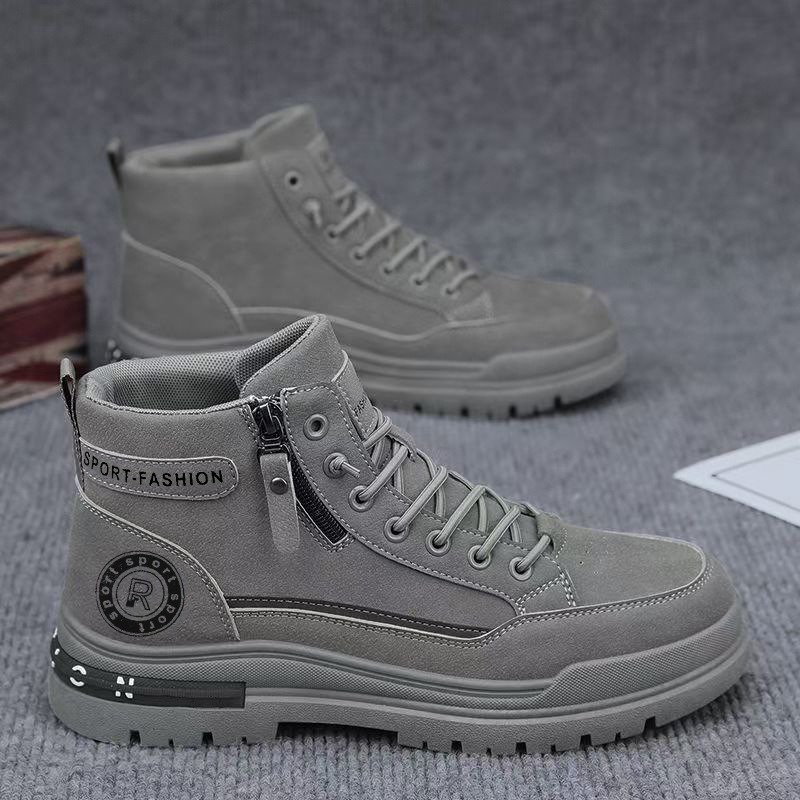 Men Retro High Top Work Boots  - Men'S Shoes Hiking 评论和价格