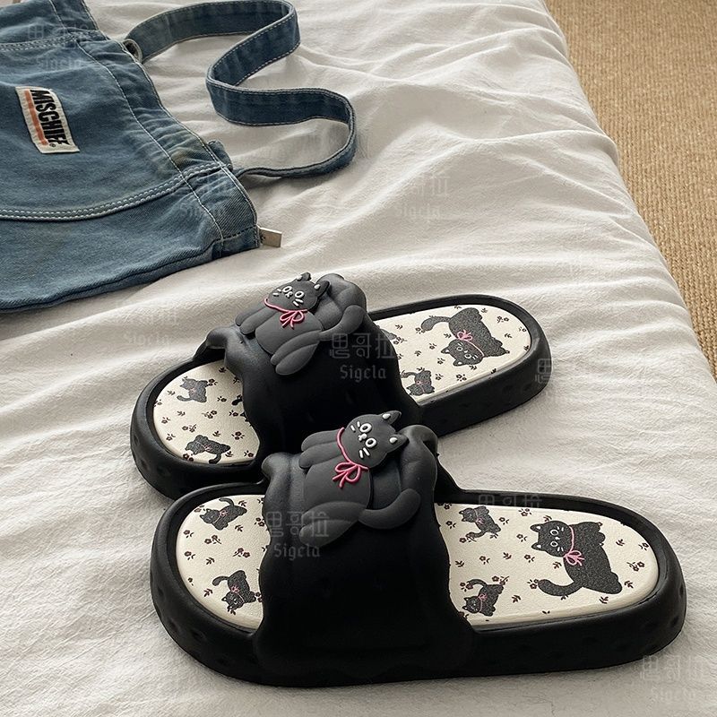 Printting Cute Bear Women Slip - Men'S Shoes Non Slip 评论和价格