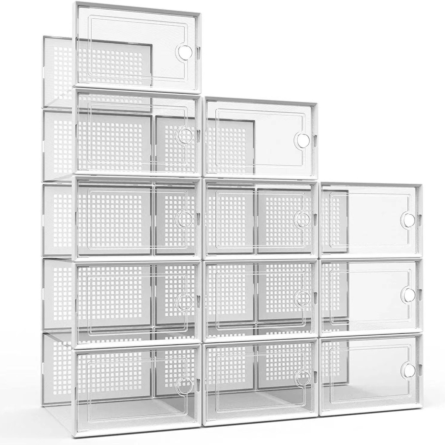 Thickened Plastic Transparent  - Men Shoes Rack 评论和价格
