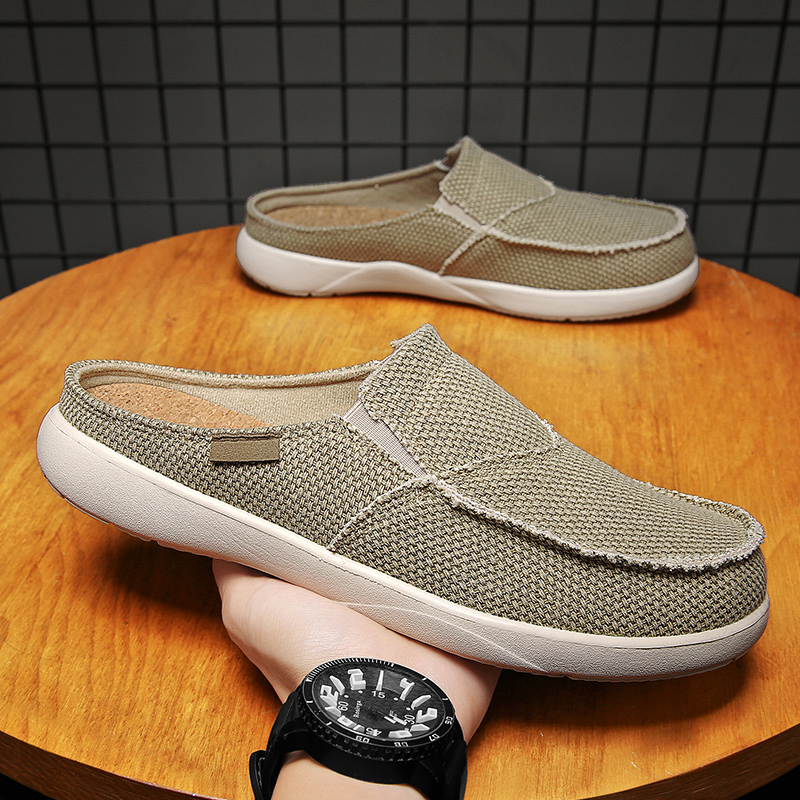 Canvas Slip on Half Shoes for  - Men Shoes Xxl 评论和价格