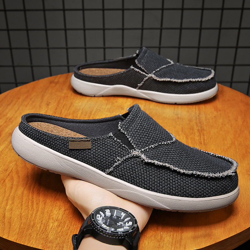Canvas Slip on Half Shoes for  - Men Shoes Xxl 评论和价格