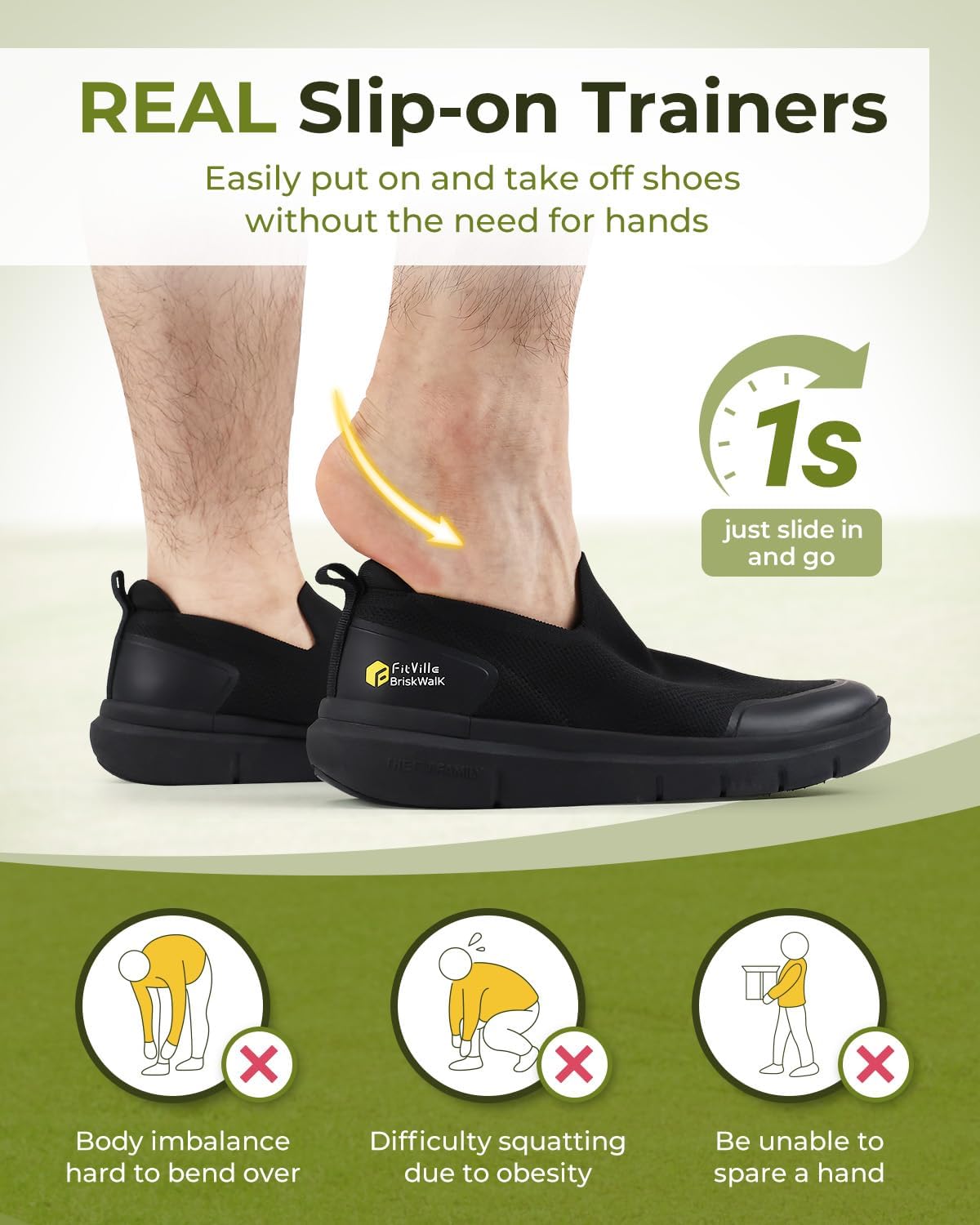 FitVille Men'S Extra Wide Slip - Men'S Shoes For Wide Feet 评论和价格