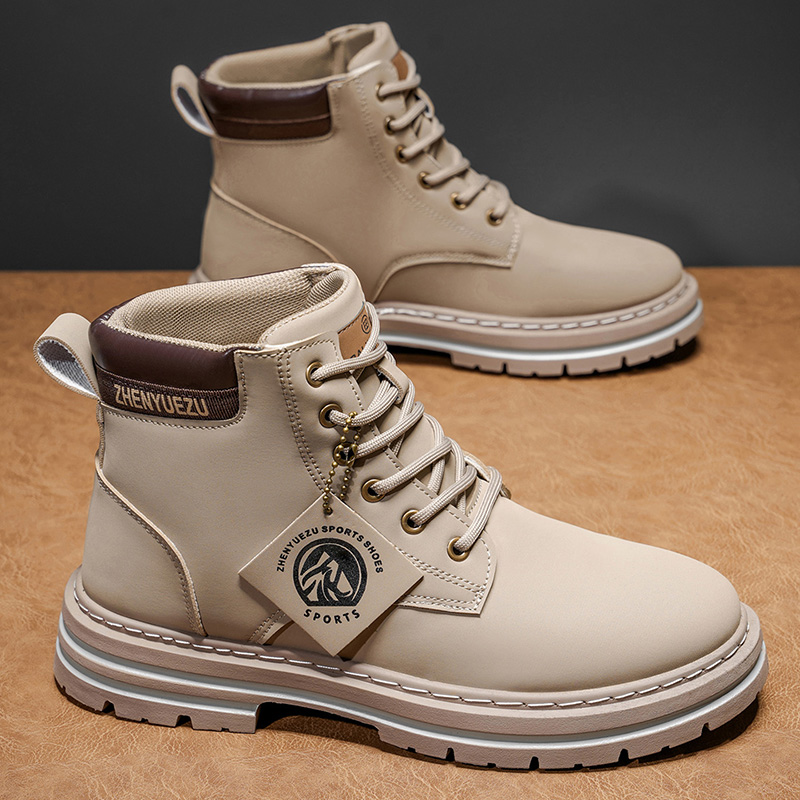 Autumn and Winter Retro Short  - Men'S Shoes With Height Increase 评论和价格