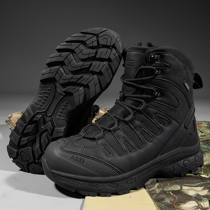 Men Tactical Boots Lace Up Bra - Men'S Shoes Hiking 评论和价格