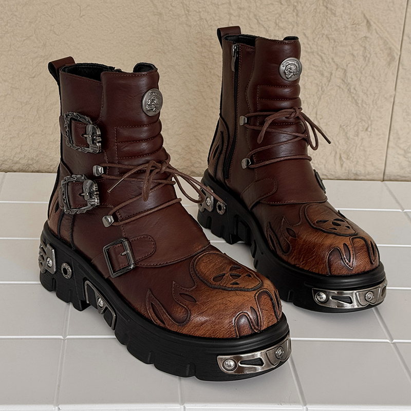 Men Height Increasing Punk Sty - Men'S Shoes With Height Increase 评论和价格